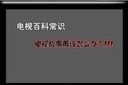 电视机黑屏的原因及解决方法（探究电视机黑屏的常见原因与解决方案）